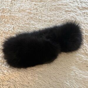 Chic Black Fur Hair Accessory